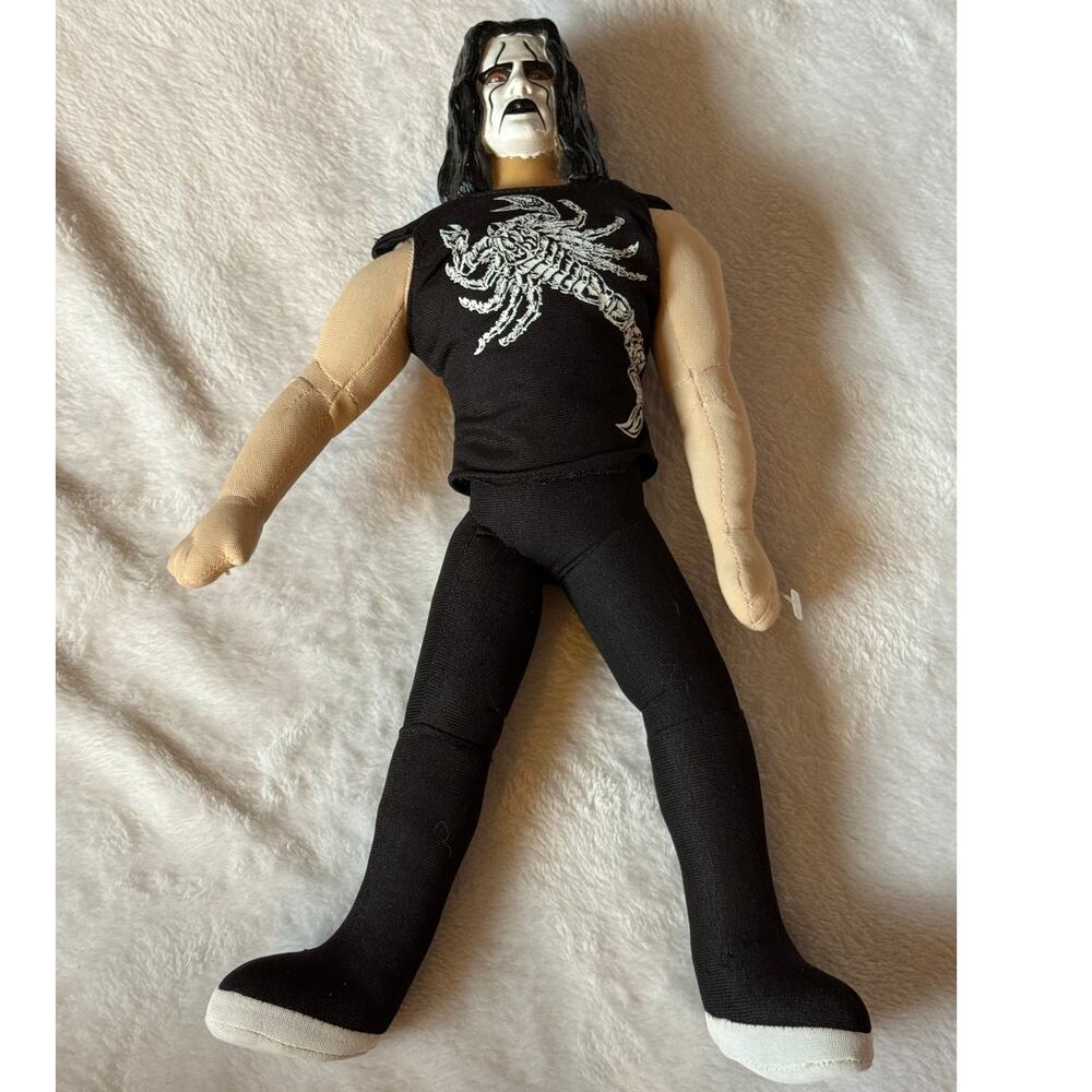 Vintage 1999 WCW Sting Plush Doll (Play-By-Play)
